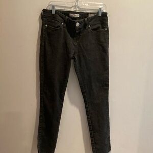 1. Black guess jeans 38.5, width around ankle
